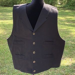 Western Style Black Vest - image 1